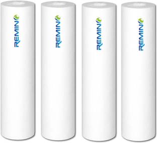 Remino 10 Inch Spun Pre Filter (PP) Cartridge 130 gm premium Compatible for Water Purifier Filter Housing (Pack of 4 PP) Solid Filter Cartridge