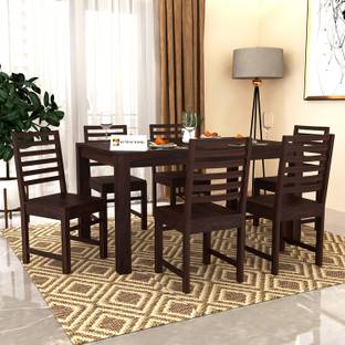 Kendalwood Furniture Premium Dining Room Furniture Wooden Dining Table with 6 Chairs Solid Wood 6 Seater Dining Set