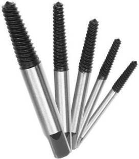 Gadariya King 5pcs Bolt Screw Remover Broken Extractor Kit EZ Easy Outs Out Stud Reverse Thread Tools