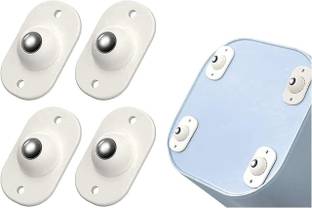Padchaaya Self Adhesive Mini Swivel Casters Wheels | Universal Wheels at The Bottom of The Storage Box | 360 Degree Rotation Pulley for Furniture & Various Storage Box - Set of 8 Appliance Furniture Caster Swivel Furniture Caster (Pack of4) Single Unit Measuring Wheel