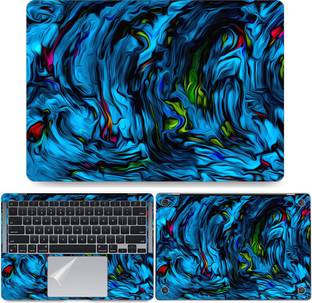 dzazner Fullbody 4 in 1 Precision Cut Laptop Skin Wrap (Top, Bottom, Around Keyboard, Trackpad Protect...