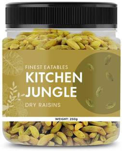 Kitchen Jungle Premium Seedless Green Raisins | Dry Fruit Kishmish Raisins