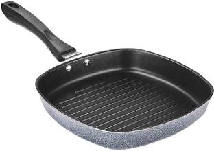 POONJALIYA grill pan you can make hot ang healthy burger, pizza, grilled sandwich etc. Consume less oil for healthy food. Grill Pan 22 cm diameter (Aluminium, Non-stick) Grill Pan Non-Stick Hammer-Tone Coating Grill Pan Non Stick Aluminium Grill Pan Square Gas Stove Compatible Grill Pan Grey/Black grill pan maker Tandoori Tawa (23cm) & Mini Grill Uttapam Tawa/ 4 in 1 Multi Snack Maker Omelette pan Spatter Finish pan Multi Snack Pan Sandwich Maker Chilla Pan Toast Pan Grilled Sandwich Snackers Large Pan Kadai 22 cm diameter 1 L capacity Grill Pan 22 cm diameter 0.5 L capacity