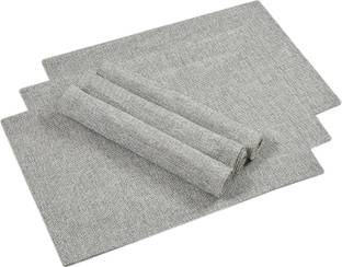 YELLOW WEAVES Rectangular Pack of 6 Table Placemat