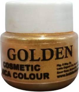 Leela Organic Natural Golden Pigments Cosmetic Grade Epoxy Resin Pigment Lipstick Colour Candle, Soap Making, Lipgloss (Net- 20gm)