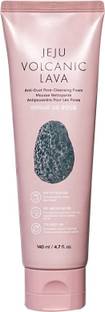 The Face Shop Jeju Volcanic Lava Anti Dust Cleansing Foam,for pore care & blackhead cleansing Face Wash