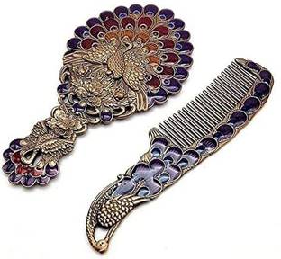 GOLA INTERNATIONAL Gorgeous Vintage Peacock 1 Piece Mirror and 1 Combs | | Peacock mirror, Metallic cooper, Gorgeous