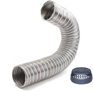 TBC Extendable upto 3 Feet with 6 Inch Diameter - Semi Rigid Aluminium Chimney Duct Pipe for Chimney Semi Rigid Duct Pipe Hose Pipe