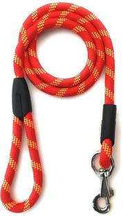 buyagain Nylon Rope Leash for Large & Giant Dogs, Extra Large (XL), 6 Ft, Red - 15mm 182 cm Dog & Cat Chain Leash