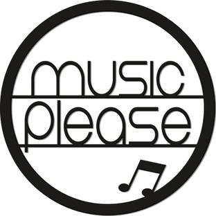 Artvibes Music Please Decorative Wooden Wall Hanging for House Decor Item (WH_3417N)