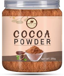 Brew Lab 100% Natural Cocoa Powder Used for Cookies ,ice cream, dairy drinks and Baking Cakes, Shakes, Smoothies, Frosting Making Cocoa Powder