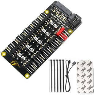 Verilux PC PWM Fan Hub CPU Cooling HUB 10 Port 12V 4 Pin Fan PWM Splitter Splitter GDDR5 256 MB AMD/ATI Chipset 128 bit 612 MHz Graphics Card