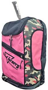 HeadTurners Pro Badminton Kitbag Backpack with Shoe Pocket (Pink Camo/Black )