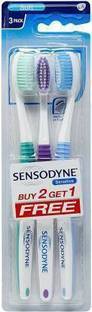 SENSODYNE SENSITIVE TOOTHBRUSH PACK OF 3 Soft Toothbrush Soft Toothbrush