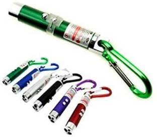 imtion ( Pack of 1 ) Laser light Pointer Torch with Emergency Hazard LED Light and Hook , XS (Multicolor)
