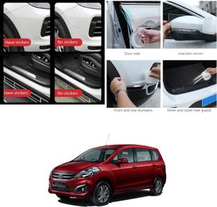 XZRTZ Car Door Transparent Seal Strip Door Edge Guard Wrap Film Individualized Car Door Sill Protector Self-Adhesive Car Bumper Protector,Waterproof Auto Door Entry Guard Sticker,Anti-Collision Strip Rubber Scratch Protection Strip,Red C169 Door Sill Plate