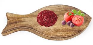 DESI KARIGAR Wooden Kitchen Slicing Cutting Chopping Board Fish Shape Kitchen Tool Set