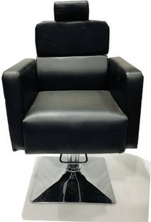 RATISON Massage Chair Beauty Parlour/Salon/Barber/Cutting/Makeup/Makeover Sofa Chair with Push Back System & Hydraulic System Leather cushoin seat Back (Black) Massage Chair