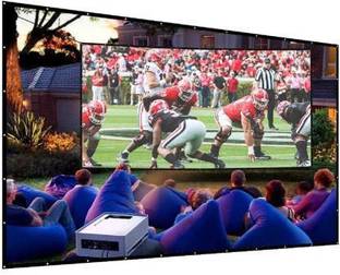 Moiz 75 Inch Projector Screen,4K HD 16:9 Portable Video Screen Foldable Anti-Crease Indoor Outdoor Screen for Home, Office, Classroom Screen (5.5FTX3FT) Projector Screen (Width 168 cm x 91 cm Height) Projector Screen (Width 168 cm x 91 cm Height) Projector Screen (Width 168 cm x 91 cm Height)