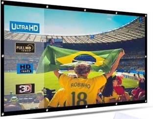 Moiz Projector Screen, Eyelet Screen (10 ft. (W) x 8 ft. (H) - 150" Inch) Diagonal Anti-Crease Projection Screen for Home Theater 4:03 Aspect Ratio Projector Screen (Width 304 cm x 243 cm Height)