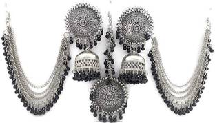Oxidised Silver Jewel Set