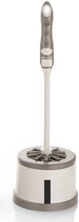 N H Enterprise Round Brush For Toilet And Bathroom Cleaning Brush with Holder