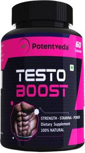Potentveda Testosterone booster Testoboost gym workout supplement for Men 60 capsules