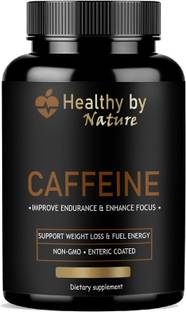 Healthy By Nature Caffeine 200mg Supports Focus, Energy, Endurance Premium Premium