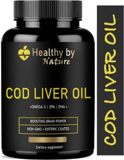 Healthy By Nature Premium Cod Liver Oil Capsules, (Ultra)