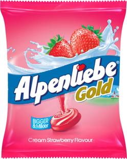 Alpenliebe Gold Cream Strawberry Toffee