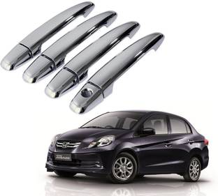 jagankirpa Car Chrome Door Grab Handle Cover/Catch Cover for Amaze 2013-2017(Set of 4 Pcs, Silver) Chrome, Glossy Honda Amaze Side Garnish