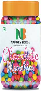 Nature's Bridge Gems Munchies - Chocolate Munchies - Gem s Chocolate - Chocolate Buttons - Jar pack - 300 Gm Truffles