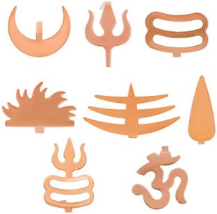 Mahakaal Jewels Pack of 8 Spiritual Charm Forehead Tilak/Tika Puja To Hindu Deity Ornaments Deity Ornament