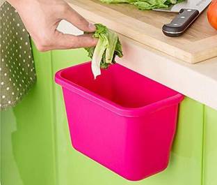 ON GATE Plastic Open-Top Kitchen Cabinet Door Hanging Trash Garbage Bin Plastic Dustbin