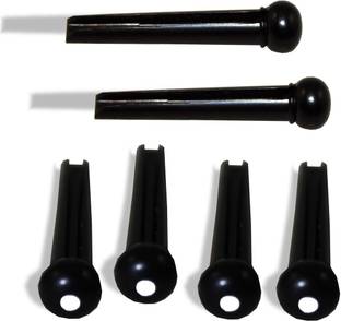 DERLIN Black Plastic Guitar Bridge
