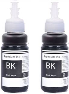 R C Print T7741 Ink compatible for Epson L655,L130,L360,L380,L350,L361,L565,L210,L220 Black - Twin Pack Ink Cartridge