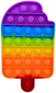 Kiddie Castle Ice Cream Candy Shape Pop Fidget Toy Push it, Pop it Bubble Fidget Sensory Toy for Kids