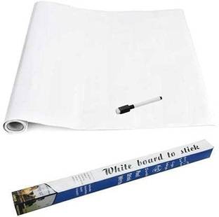 TGOPIT Multi-Purpose Vinyl Whiteboard Sticker | Size : 100*45 cm. | Easily Erasable and Waterproof | For Office, home, Study and Other Purposes Medium Vinyl Whiteboard (Pack of 1)