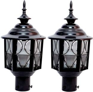 KINIS KIN-METRO Modern Shape /Pillar for Home, PACK OF 2 Gate Light Outdoor Lamp