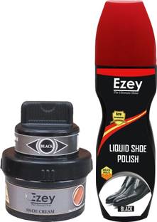 Ezey cream black+liq black Patent Leather, Leather, Synthetic Leather Shoe Cleaner