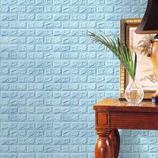 Skywall 77 cm Sky Blue 3D Brick_1 Self Adhesive Sticker