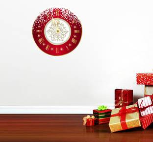 Crown Decals 40 cm Decorative wall clock multicolor pvc vinyl wall sticker Self Adhesive Sticker