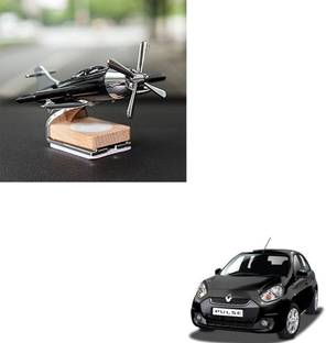 SEMAPHORE Sweet Odour Diffuser Aircraft Model Alloy Solar Energy Airplane Air Freshner Metal Handicraft(Black) for Renault Pulse