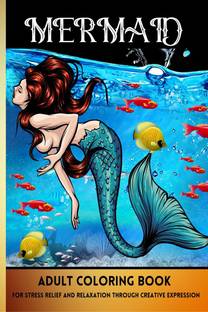 Mermaid Coloring Book For Adults