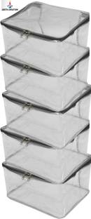geetacreation Saree cover Garment Covers Multipurpose High Quality LargeTransparent Garment Covers,Saree Cover, Salwar, Kurti Suit Bag and Bed Sheets Cover (Pack of 5) Garment Covers