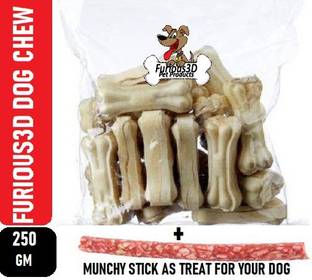 Furious3D calcium bones 4 inch Milk Dog Chew
