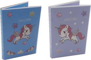 R H lifestyle PACK OF 2 PCS Unicorn Memo Notepad 4 Fold Sticky PAPER Notes Pad For DIY Scrapbooking 20 Sheets regular, 4 Colors