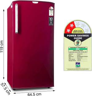 Godrej 192 L Direct Cool Single Door 2 Star Refrigerator