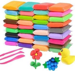 imtion 12 Pcs air Dry Bouncing clay multi color for kids