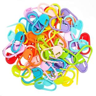 PRANSUNITA Crochet Locking Stitch Markers for Knitting 25 pcs, Designed to Hook into The Knitted or Crocheted Stitch so it Will not Slip Out